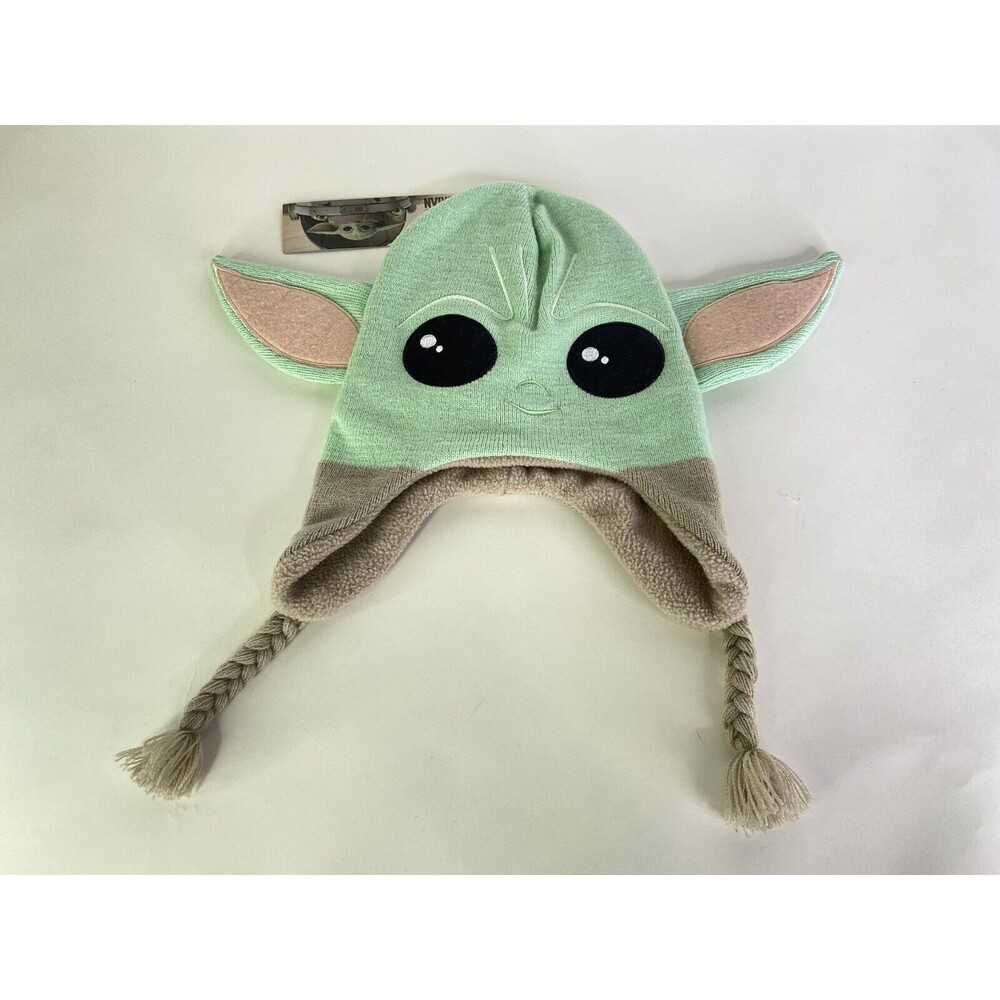 Disney Star Wars Baby Yoda Grogu Unisex Kids Laplander Beanie Hat Cap Ears NEW